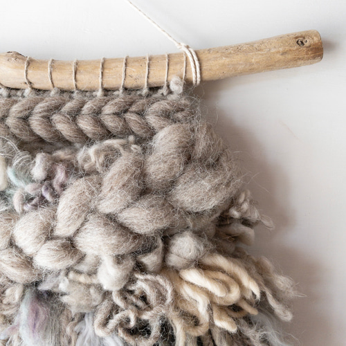 一点もの】流木 ウィービングタペストリー 『木霊の宿る樹, b