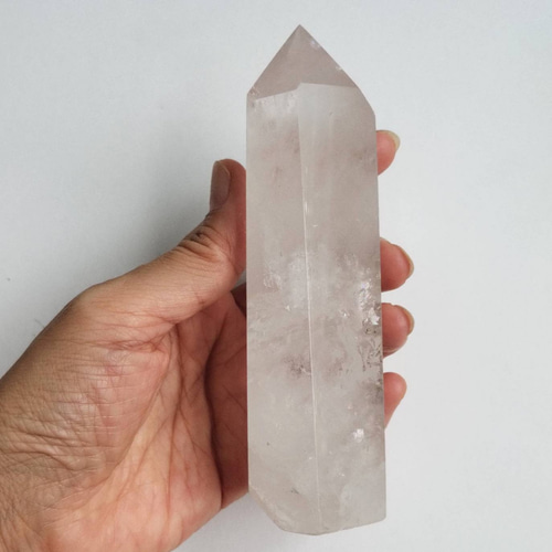 送料無料】水晶柱 水晶ポイント 345.7g その他置物 Gemstone忍 通販