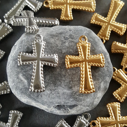 ハンドメイド 聖母像 十字架 チャーム 楽天市場】金属チャーム 十字架 F 10個入 32*18mm クロス (3317