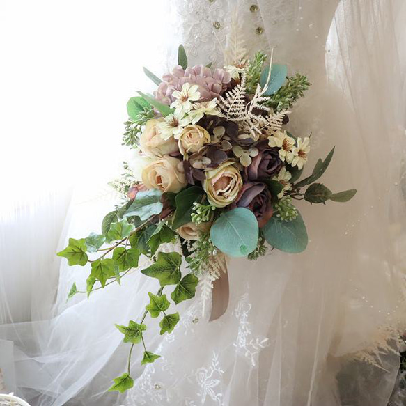 SALE！】本州送料無料 アンティークカラーブーケ フォトウェディング  