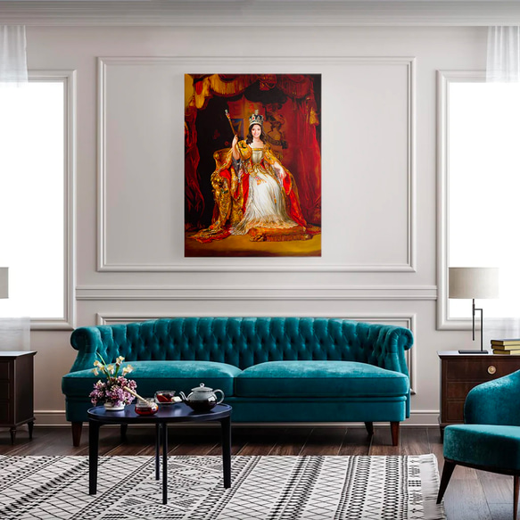 【オーダーメイド】写真からカスタムロイヤルキング天皇皇帝油絵スタイルの肖像画一点物 似顔絵 イラスト彼氏夫の贈り物誕生日 100%