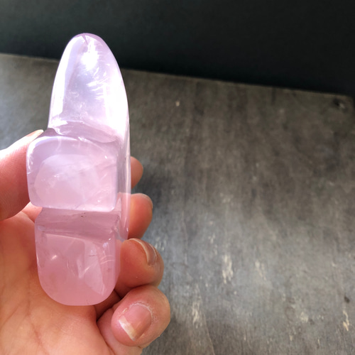 モザンビーク産☆ローズクォーツベアー☆瀧川神社にて浄化☆155g☆80