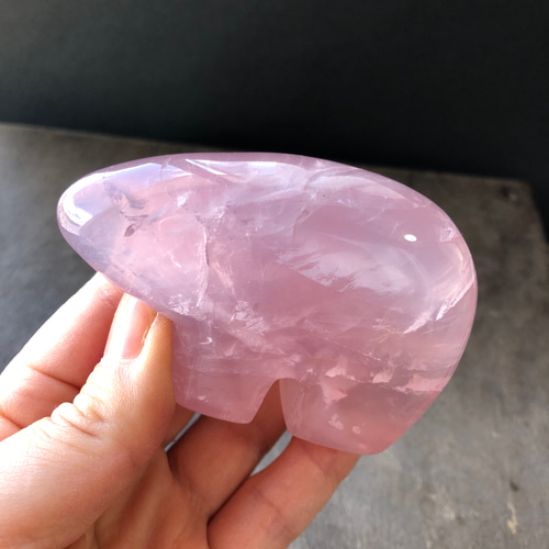 モザンビーク産☆ローズクォーツベアー☆瀧川神社にて浄化☆155g☆80