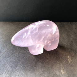 モザンビーク産☆ローズクォーツベアー☆瀧川神社にて浄化☆155g☆80