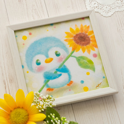 【原画】『グリヴォルト』（ペンギン　絵画　パステル画） 7f5034e3fc63f86bbf8a272e1942fd