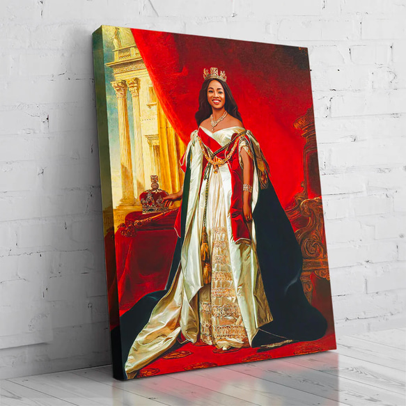 【オーダーメイド】写真からカスタムロイヤルキング天皇皇帝油絵スタイルの肖像画一点物 似顔絵 イラスト彼氏夫の贈り物誕生日 100%