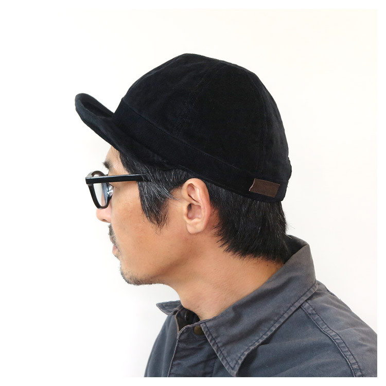 【秋冬向け】ツバを自由に上げ下げ出来る帽子　～コーデュロイワーキングキャップブリムアップワンウォッシュ～