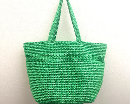 スズランテープバッグ 3点 🧶【前編 スズランテープ 新色三つでグラニーバッグ】 編み物