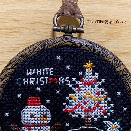 クロスステッチキット】ミニフレーム付き クリスマス飾り キット