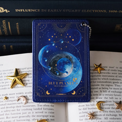 リールストラップ付き パスケース（小） 青の惑星 