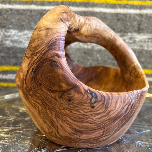 特大　オリーブの木　バスケット芸術品　勇敢なる姿　特大 約28cm 特大オリーブの木バスケット芸術品勇敢なる姿特大 約28cm