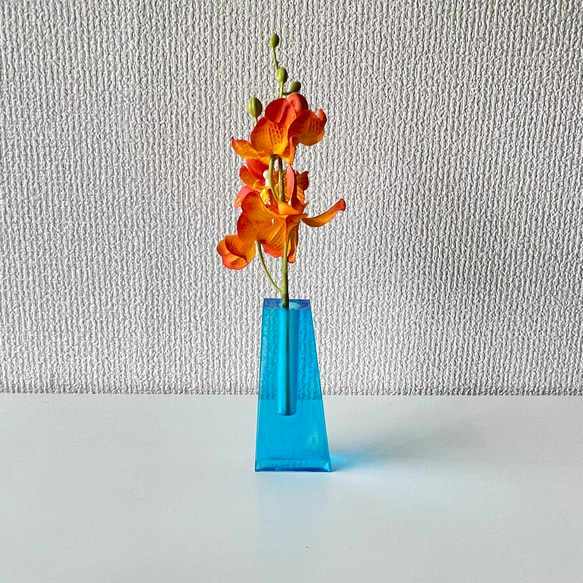 ヴィンテージ　変形花瓶　クリア　生花　花器　透明　フラワーベース フラワーベース 花瓶 ガラス スクエア 大きな 北欧 シンプル