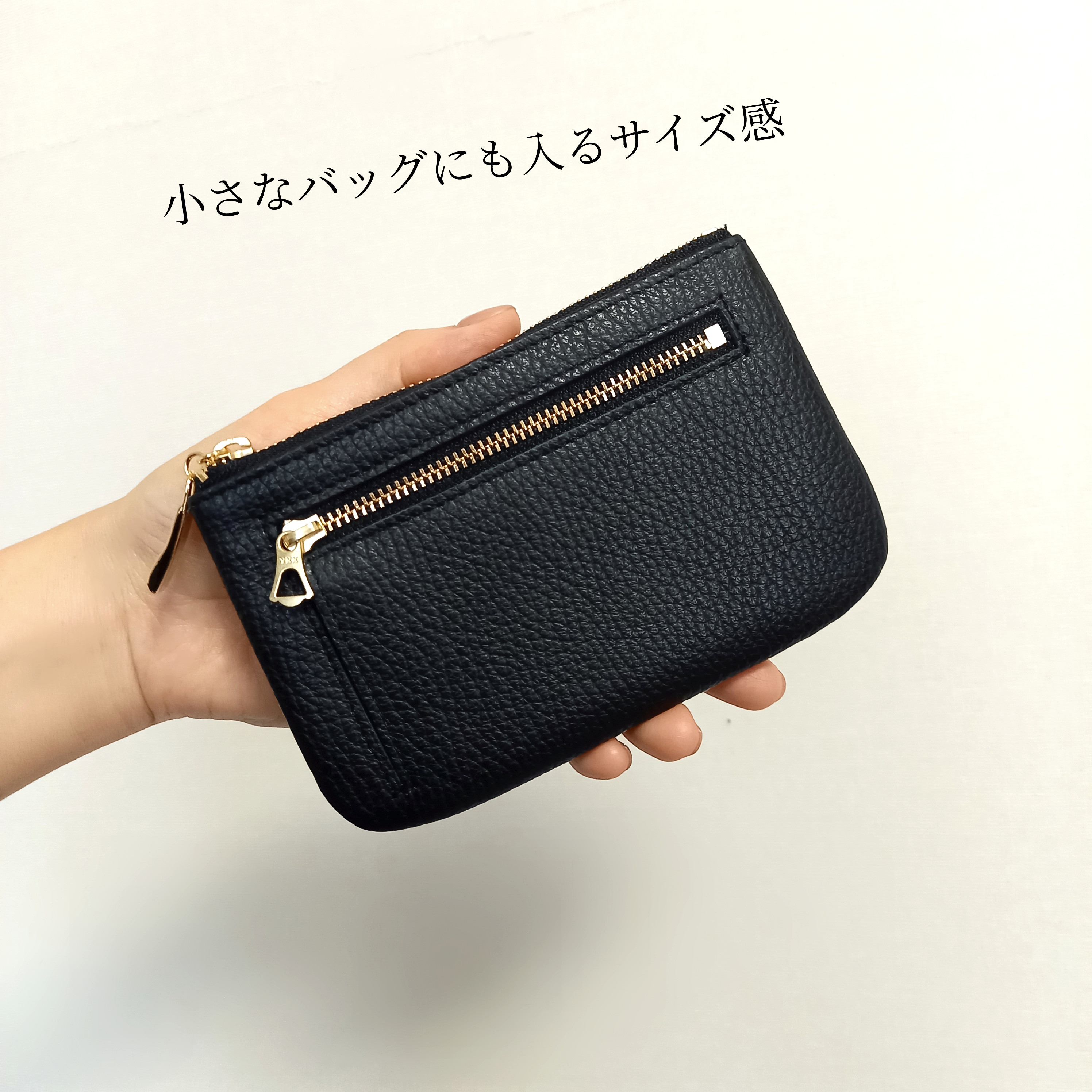 ミニ財布にもなる本革マルチケース(レッド)お財布、カードケース、用途いろいろ！高級イタリアンレザー◇かわつむ