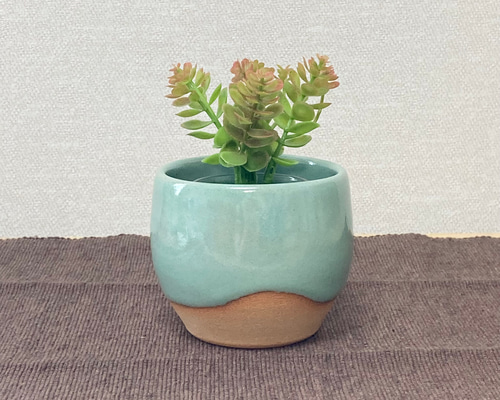 青磁の花瓶 多肉植物鉢 盆栽鉢 植木鉢 小品盆栽鉢 大品盆栽鉢