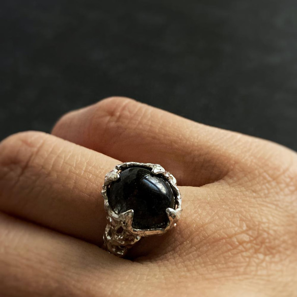 サゲニティッククオーツのリング【Melty ring＜Sagenitic quartz＞】 18枚目の画像