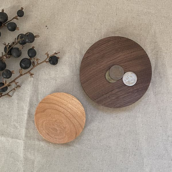 [免運費] 配件托盤圓形小袋子鑰匙托盤圓形木製雜貨韓國室內裝飾洗手間存放斯堪的納維亞鑰匙 第9張的照片