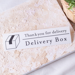 宅配ボックスステッカー　Thank you for delivery Delivery Box 4枚目の画像