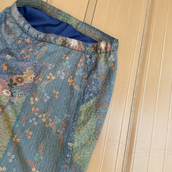 花柄小紋リメイクスカート　 5枚目の画像