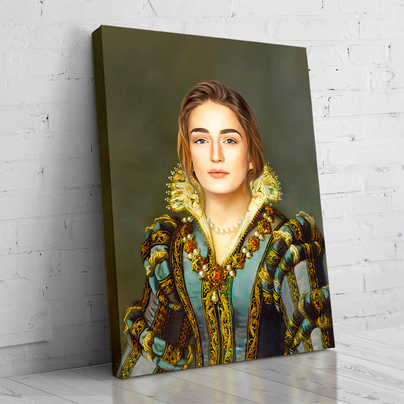 【オーダーメイド】写真からカスタムロイヤルキング天皇皇帝油絵スタイルの肖像画一点物 似顔絵 イラスト彼氏夫の贈り物誕生日 100%