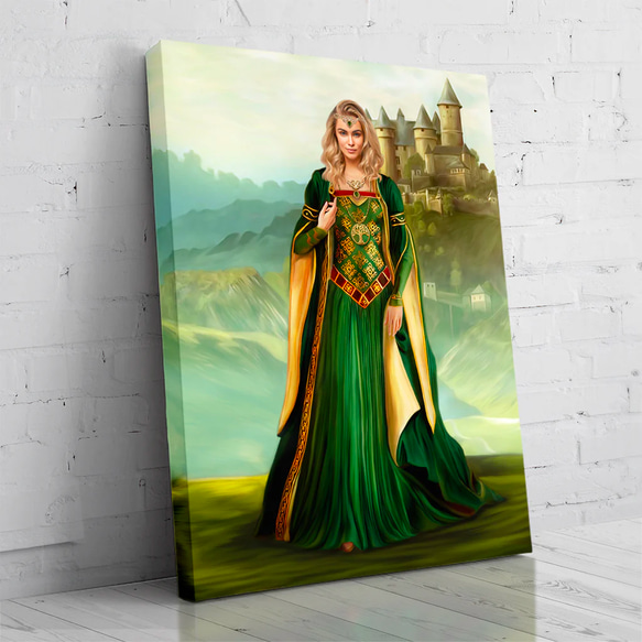 【オーダーメイド】写真からカスタムロイヤルキング天皇皇帝油絵スタイルの肖像画一点物 似顔絵 イラスト彼氏夫の贈り物誕生日 100%