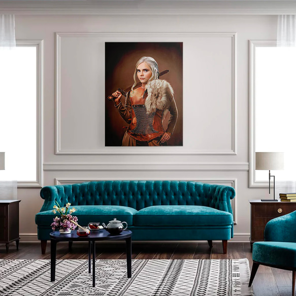 【オーダーメイド】写真からカスタムロイヤルキング天皇皇帝油絵スタイルの肖像画一点物 似顔絵 イラスト彼氏夫の贈り物誕生日 100%