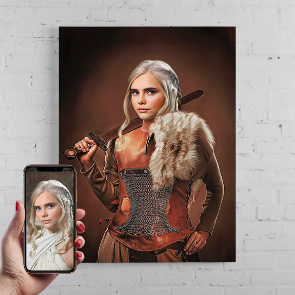 【オーダーメイド】写真からカスタムロイヤルキング天皇皇帝油絵スタイルの肖像画一点物 似顔絵 イラスト彼氏夫の贈り物誕生日 100%