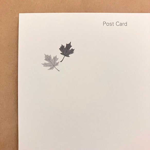 秋と動物たち　ポストカード2枚セット 4枚目の画像