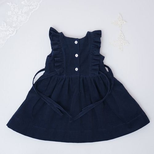 子供服 女の子ワンピース【size90〜100】コーデュロイワンピース  