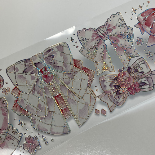 s-221○海外マスキングテープ 切り売り ／ 海外マステ リボン レース