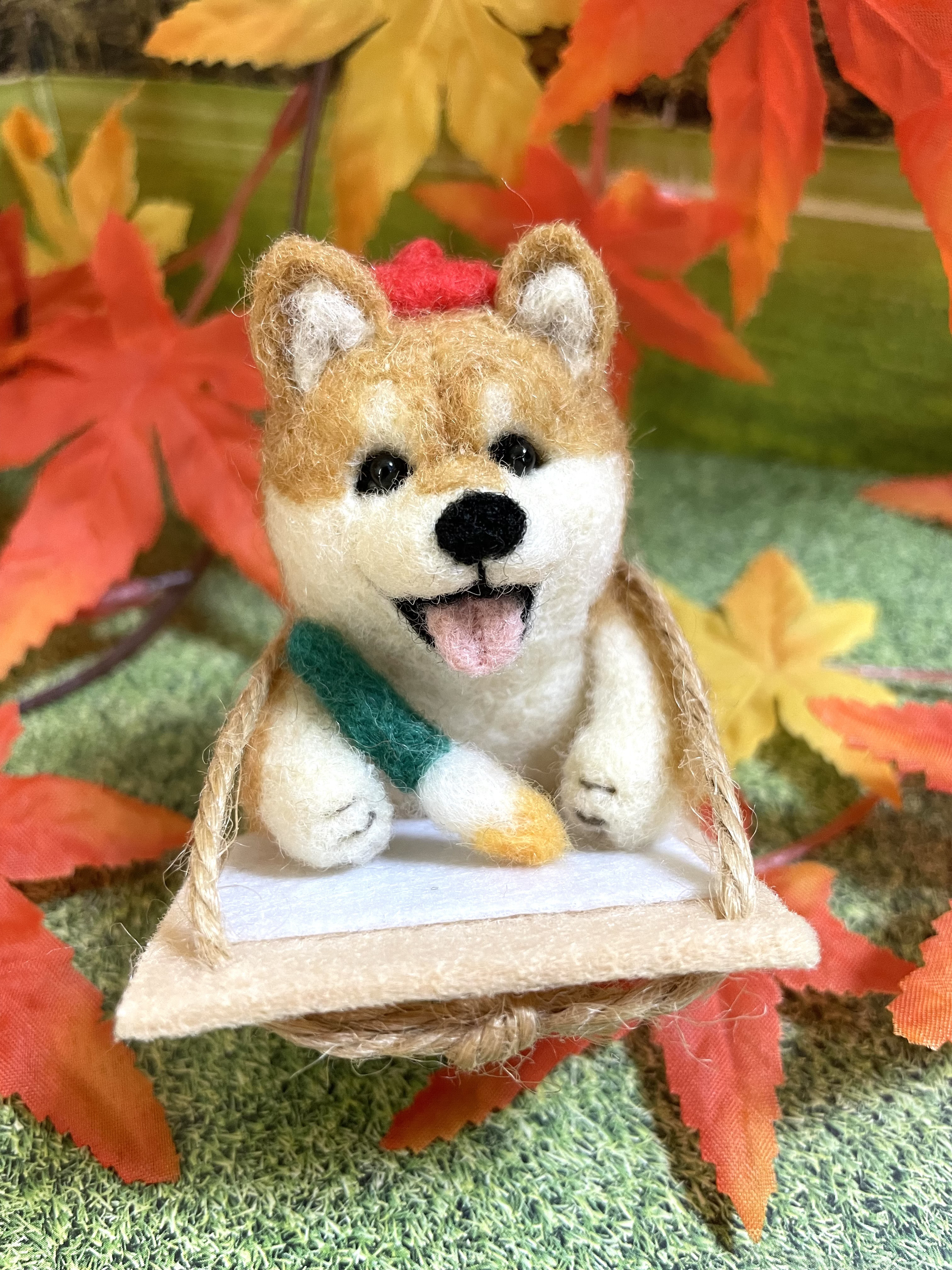 羊毛フェルト 柴犬 きちんとお座り - COTA0908'S GALLERY