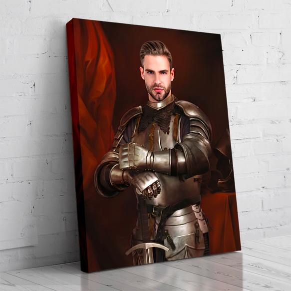 【オーダーメイド】写真からカスタムロイヤルキング天皇皇帝油絵スタイルの肖像画一点物 似顔絵 イラスト彼氏夫の贈り物誕生日 100%