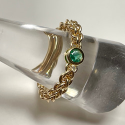 『 Aqua greenish ( blessing ) 』Ring by K14GF 9枚目の画像