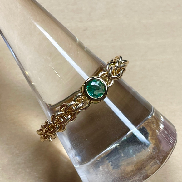 『 Aqua greenish ( blessing ) 』Ring by K14GF 14枚目の画像