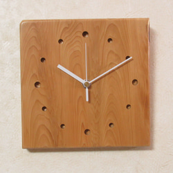 縁起の良い木《いちい（一位）》天然木　木製時計21（掛け時計） 5枚目の画像