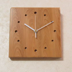 縁起の良い木《いちい（一位）》天然木　木製時計21（掛け時計） 4枚目の画像