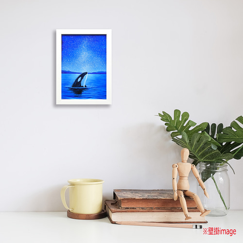 ☆仮縁付き アクリル画 原画「see the starry heavens」SMサイズ