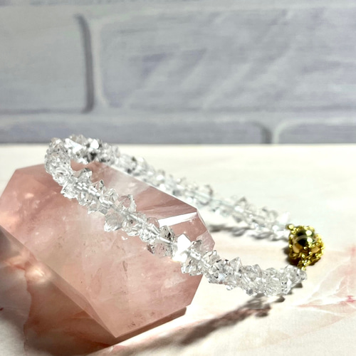 送料無料】6度目再販♡ ✨ハーキマーダイヤモンド✨ブレスレット 