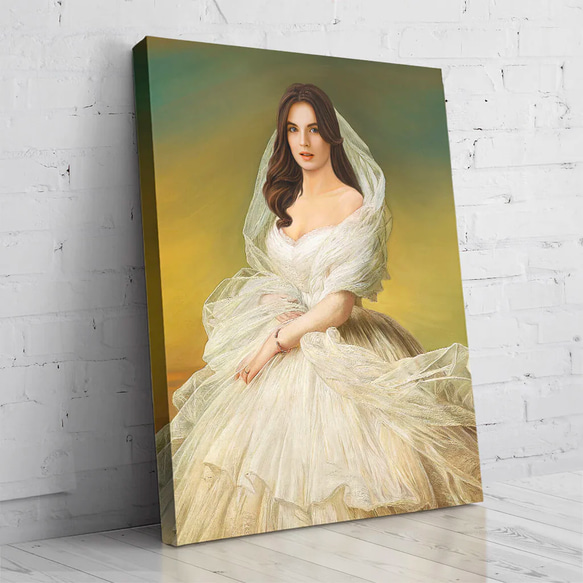 【オーダーメイド】写真からカスタムロイヤルキング天皇皇帝油絵スタイルの肖像画一点物 似顔絵 イラスト彼氏夫の贈り物誕生日 100%