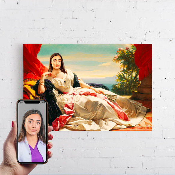 【オーダーメイド】写真からカスタムロイヤルキング天皇皇帝油絵スタイルの肖像画一点物 似顔絵 イラスト彼氏夫の贈り物誕生日 100%