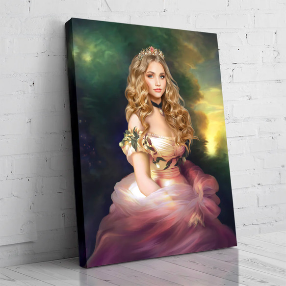 【オーダーメイド】写真からカスタムロイヤルキング天皇皇帝油絵スタイルの肖像画一点物 似顔絵 イラスト彼氏夫の贈り物誕生日 100%