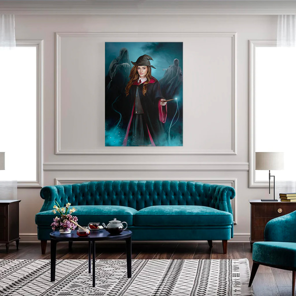 【オーダーメイド】写真からカスタムロイヤルキング天皇皇帝油絵スタイルの肖像画一点物 似顔絵 イラスト彼氏夫の贈り物誕生日 100%