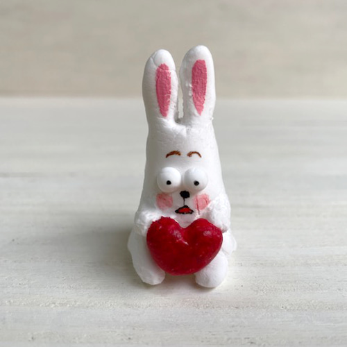 うさぎ 兎 置物 フィギュア ハンドメイド 粘土 インディーズフィギュア アート うさぎ 兎 置物 フィギュア ハンドメイド 粘土 インディーズ