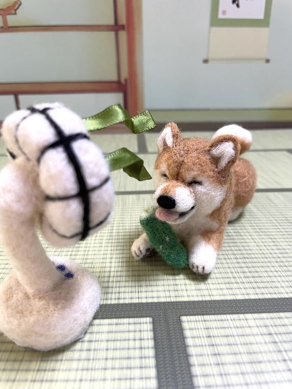 専用ページ　お芋掘り柴犬ちゃん　羊毛フェルト 専用ページ お芋掘り柴犬ちゃん 羊毛フェルト 専用ページ お芋