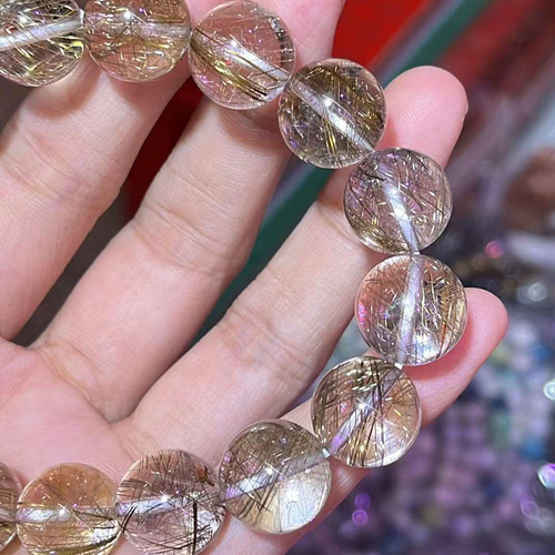 天然無処理 シルバールチルクォーツ ブレスレット ブレスレット