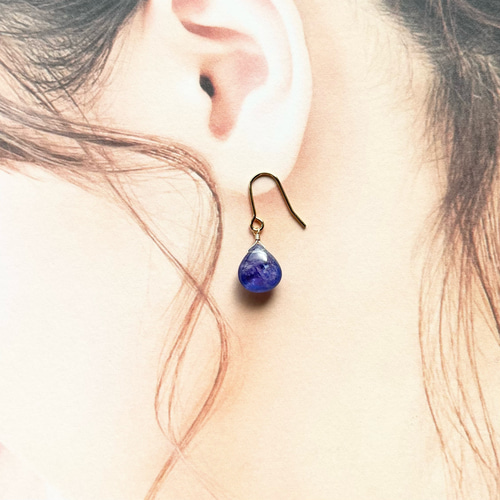 タンザナイト✳︎マロンカット【チャーム】【ピアス