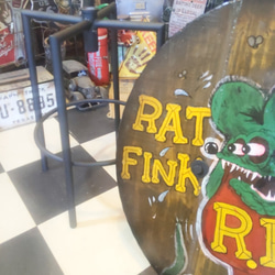 アメリカンヴィンテージな家  インダストリアルインテリア家具  RAT FINK ガレージテーブル  ラットフィンク 8枚目の画像