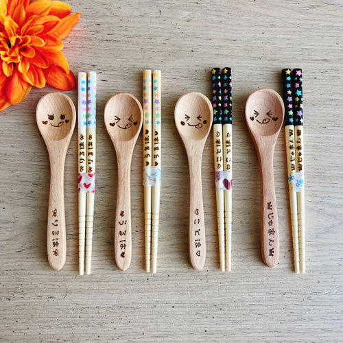 Mai様＊確認用カトラリー MaiMaiMai様確認♡ハンドメイド スプーン お箸 名入れ カトラリー