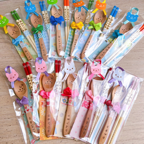 確認♡コースター♡お箸♡スプーン♡オーダー受け付け お名前入りスプーン＆箸セット 出産祝い お食い初め 離乳食 赤ちゃん