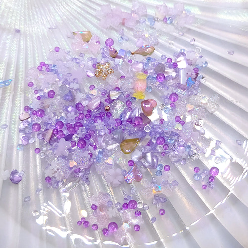 シェイカーの中身20g パープル レジン封入 レジン・樹脂 Pink Soda