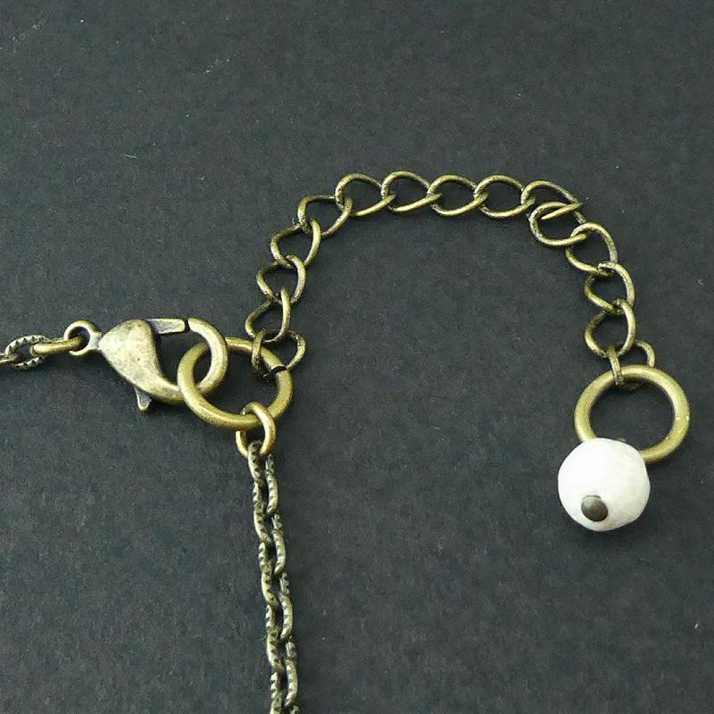 天然石ネックレス「インペリアルジャスパー -5.」　秋色  天然石　ペンダントネックレス　レア石　一点もの